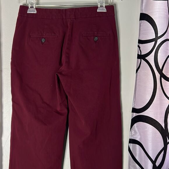 J. Crew Maroon size 2 cropped pants - Picture 8 of 11